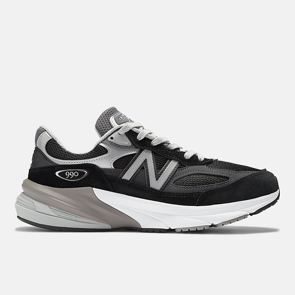 New Balance Made in USA 990v6 Shoes Black with White